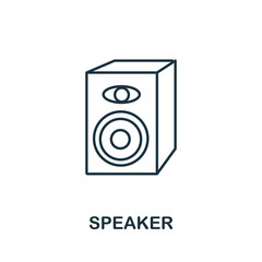 Speaker icon from party collection. Simple line element Speaker symbol for templates, web design and infographics