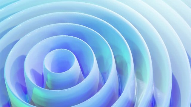 blue abstract background irregular ring animation, seamless animation loop 