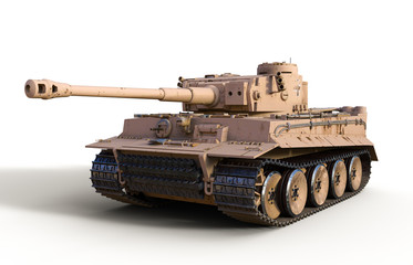 Fototapeta na wymiar Heavy German Tiger Tank from WWII