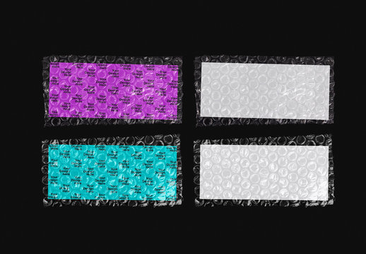 4 Bubble Wrap Bag Mockups