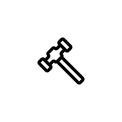 Tool Kit Service hammer Icon, Logo, Vector
