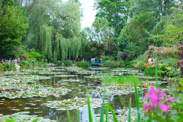 Giverny. France. Claude Monet's Garden. Pond with water lilies