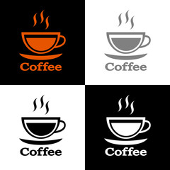 Coffee icon set, vector illustration