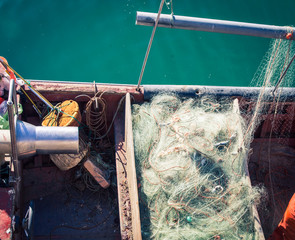 fishing net in Lagos Portugal