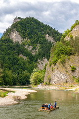 River Dunajec in the Pieniny Mountains on the border of Slovakia and Poland