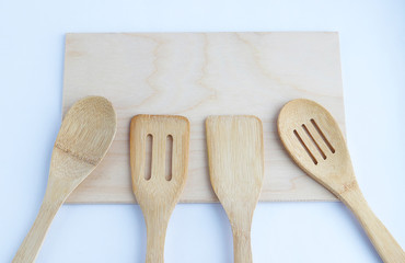 Wooden cooking utensils for cooking