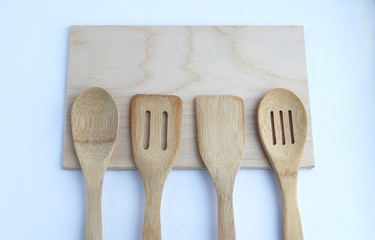 Wooden cooking utensils for cooking