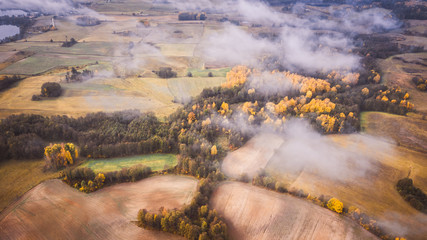 Mazury Masuria z lotu ptaka jesienią Polska  © Patryk