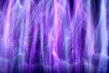 defocused luminous colored stripes, abstract chaotic interlacing of lines