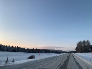 Obraz premium road in winter