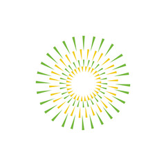 fireworks explosion splash isolated icon