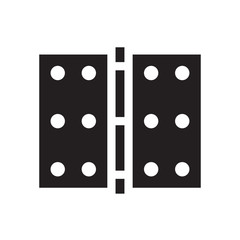 Hinge icon vector in flat design