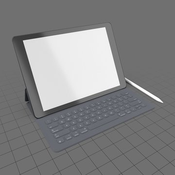 Digital tablet with keyboard