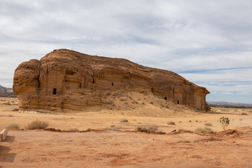 Mada'in Saleh (Al-Ḥijr & Hegra) archaeological site near Al Ula, Saudi Arabia