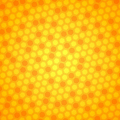 Abstract illustration with hexagonal shapes. Honeycombs.