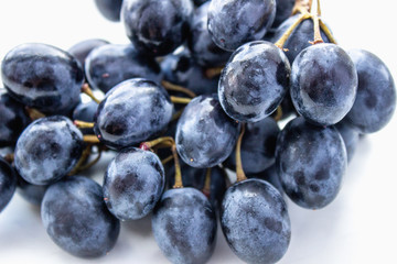Delicious sweet grapes close up