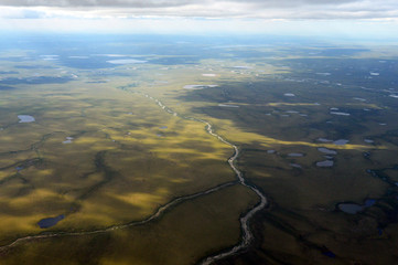 View of the Chukchi Tundra from a height