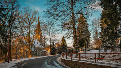 Schierke im Harz am Brocken im Winter