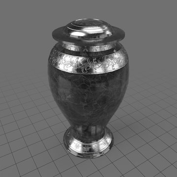 Ornate metal container