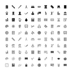 Fototapeta na wymiar Icon Set Of Education For Personal And Commercial Use...
