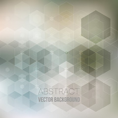 Vector Abstract geometric background. Template brochure design. Gray hexagon shape