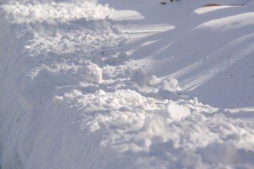 Obraz premium 木漏れ日と雪