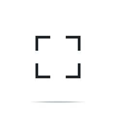 Obraz premium focus icon eps10 vector eps jpg picture flat app web art