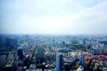 Fototapeta na wymiar Ho Chi Minh City Panoramablick