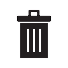 Trash icon vector in trendy style design