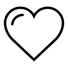gz668 GrafikZeichnung - german - Herz Symbol. english - heart icon in linear design / shape - line drawing - romantic - love concept - white background - square xxl g8915
