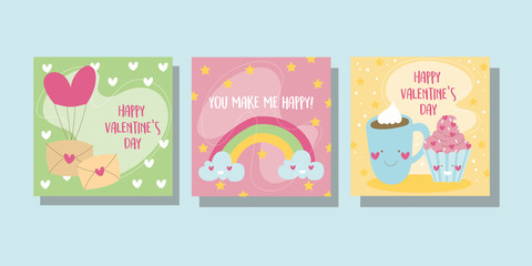 bundle of valentines day cards