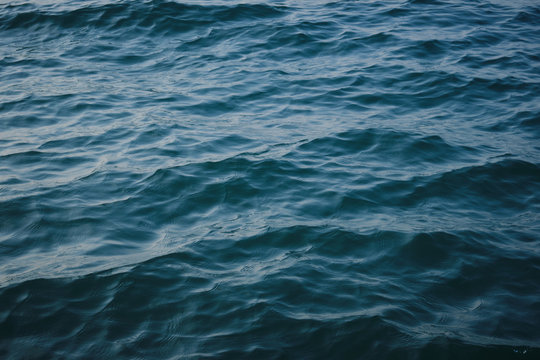 clam motion sea wave. ocean surface texture. © Tavan