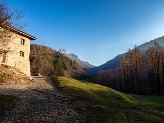 View of Corni di Canzo valley
