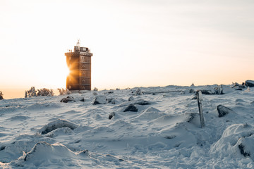 Die Wetterwarte Zum Sonnenaufgang Winter