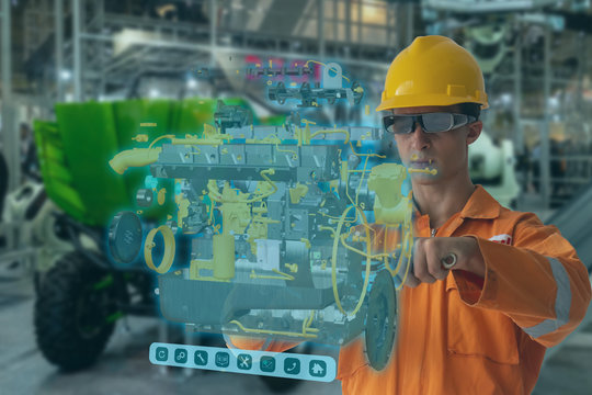 Engineering use augmented mixed virtual reality integrate artificial intelligence combine deep, machine learning, digital twin, 5G, industry 4.0 technology to improve management efficiency quality