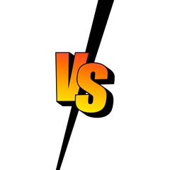 Versus screen. Vs battle headline, conflict duel between teams. Confrontation fight competition.