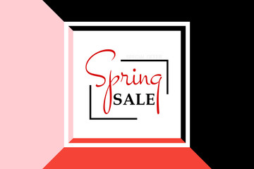 Sale banner template design. Vector illustration.