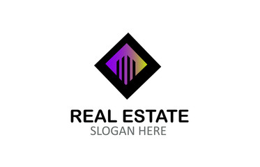 Fototapeta premium Real Estate Logo Design Vector