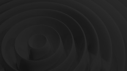 black abstract background irregular ring animation,
