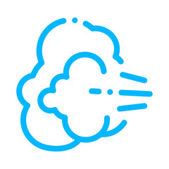 Windiness Gaz Symptomp Of Pregancy Vector Icon Sign Thin Line. Gaseous Distention Woman Symptomp Of Pregancy Pictogram. Characteristic And Diagnosis Of Future Mother Contour Illustration