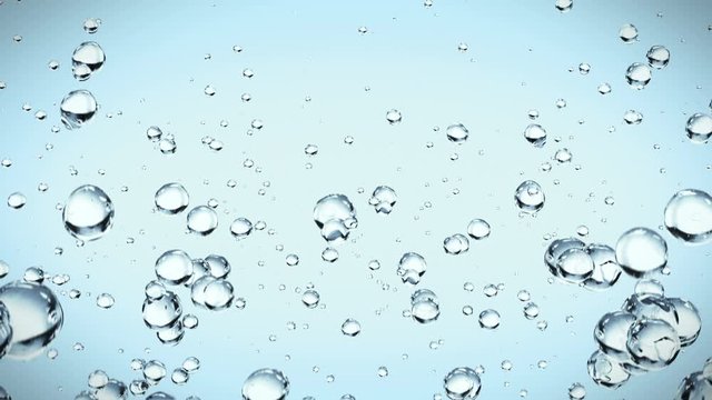 Beautiful Bubles Motion Loop with Alpha matte 4K.Realistic with Macro camera