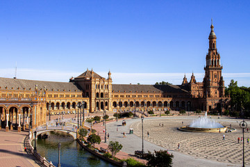Fototapeta premium plaza de espana in seville spain