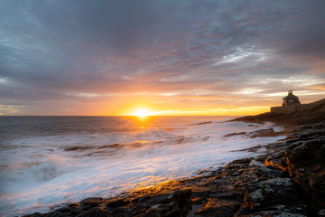 Sunrise Over the Bathing House, Howick. Northumberland