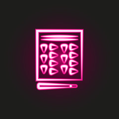 narcotic pills neon style icon. Simple thin line, outline vector of mafia icons for ui and ux, website or mobile application
