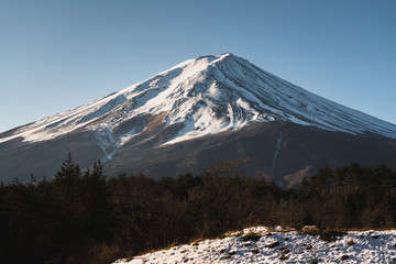 Fototapeta na wymiar 河口湖町からの富士山 / Mount Fuji