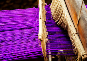 traditional hand weaving loom