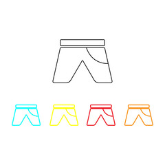 Beach pants icon