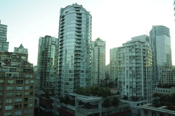 modern buildings in Vancouver Canada