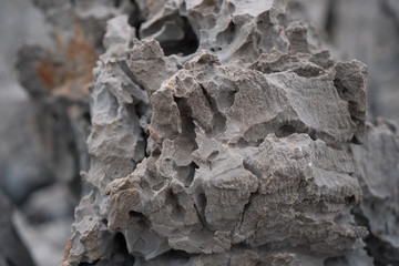 Close-up rock formation with cracks background texture