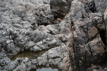 Little puddle in the mountain gorge